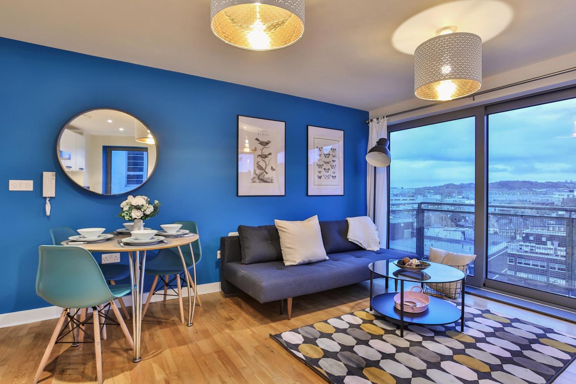 Skyview Apartment By Noknokstay - City Centre With Parking - Group, Family, Business Sheffield Bagian luar foto